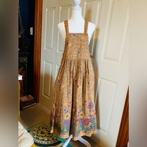 VINTAGE Floral Overall Dress